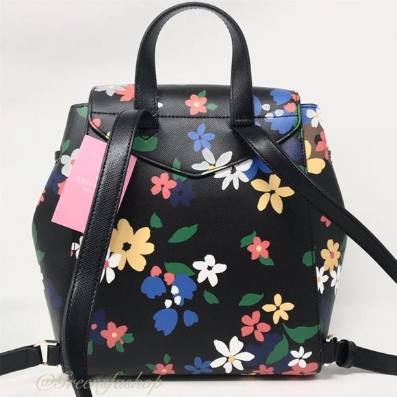 New Kate Spade Lizzie Floral backpack & wallet - Picture 3 of 12